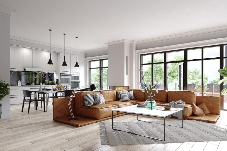 cozinha e sala de jantar integrada