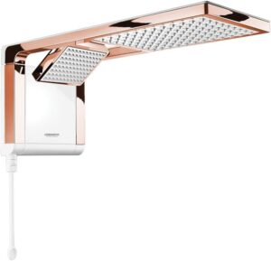 CHUVEIRO LORENZETTI ACQUA DUO BRANCO/ROSE GOLD 220V/6800W