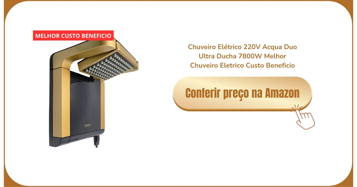 Chuveiro Elétrico 220v Acqua Duo Ultra Ducha 7800w Rose Gold
