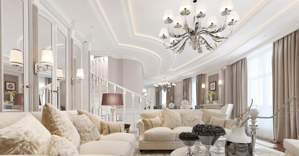 Lustre moderno e elegante pendurado sobre mesa de jantar, iluminando o ambiente com luz suave e estilo contemporâneo.