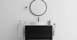 Espelho e armário para banheiro: organização e estilo em uma combinação perfeita para transformar seu espaço de forma prática e elegante.