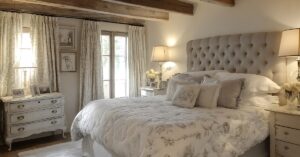 5 cabeceiras de cama queen com criado mudo que são tendência, trazendo elegância, conforto e funcionalidade para seu quarto.