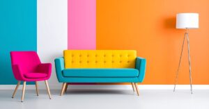 Cores modernas de casas que estão dominando as tendências de 2025, trazendo sofisticação e elegância para o design de interiores.