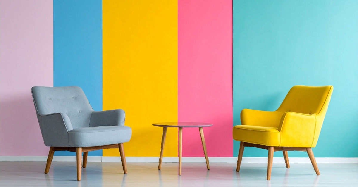 5 cores modernas para interiores de casas que definem as tendências de 2025, trazendo sofisticação e frescor aos ambientes.