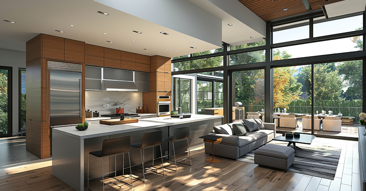 Projeto moderno de área de serviço pequena com marcenaria planejada inteligente, tanque esculpido em pedra e iluminação de LED sofisticada.